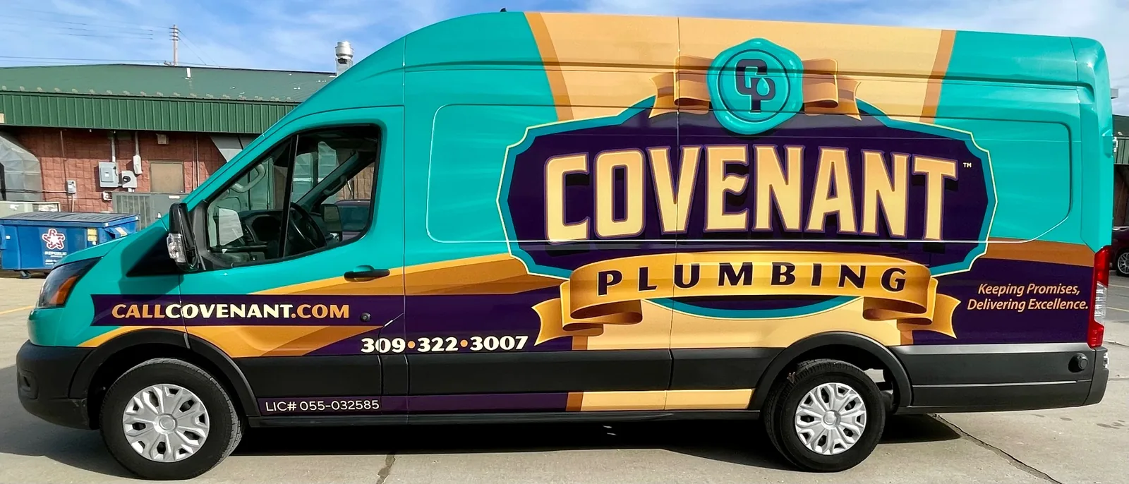 Covenant Plumbing — Commercial service van wrap